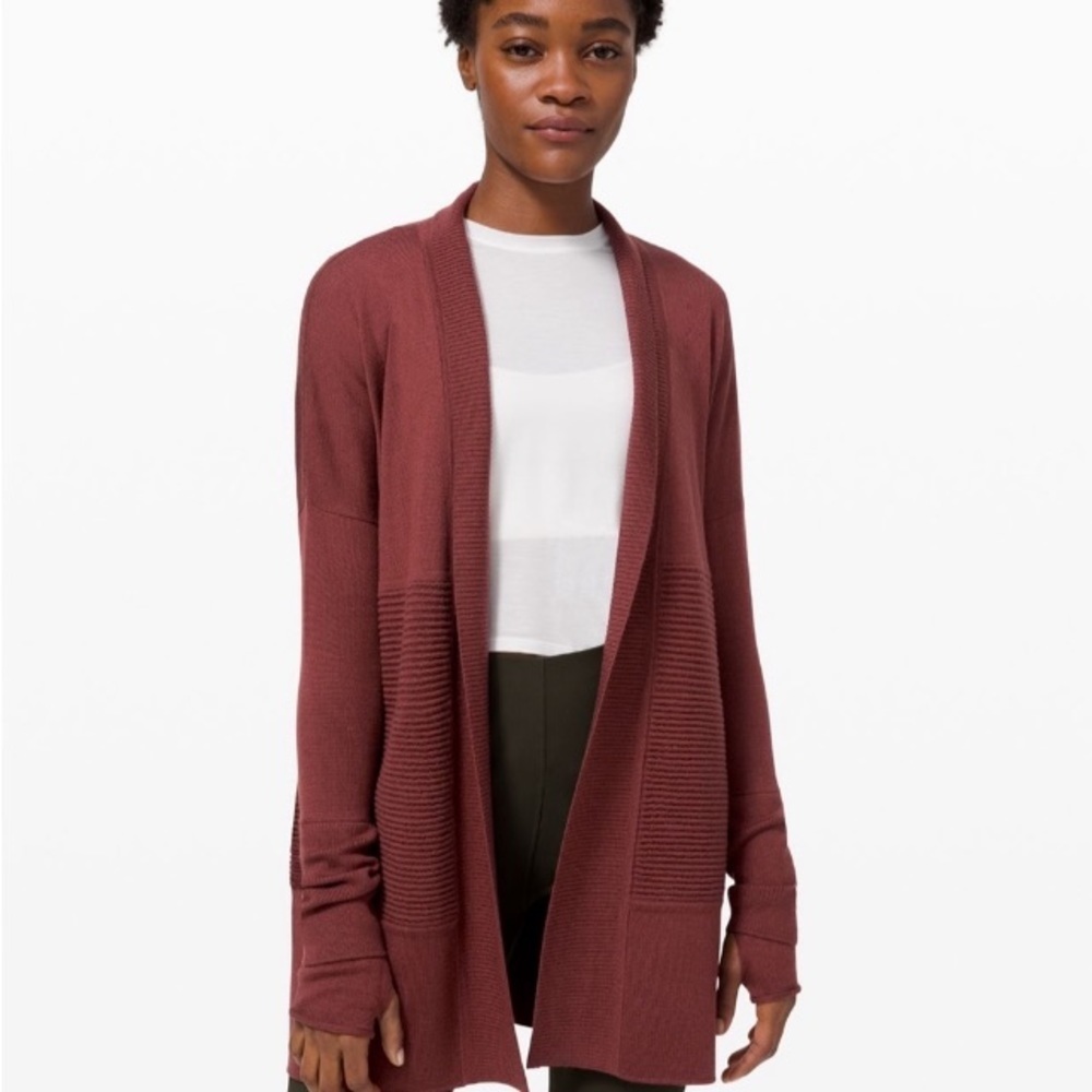 lululemon athletica Burgundy Cardigan